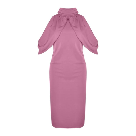 OVINYER Dress Fashion Solid Color Simple Delicate For All Occasions Classic Elegant Style