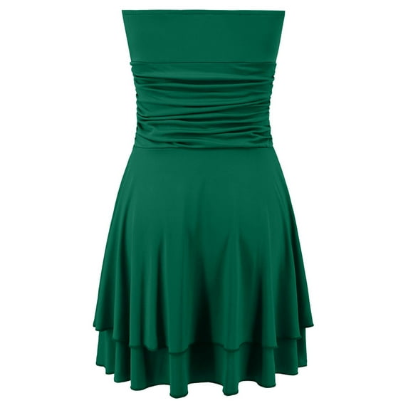 OVINYER Dress Women Nightclub Sexy Bag Solid Color Dress For Vacation Weekend Date