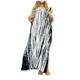 thumbnail image 1 of OVINYER Dress Women Plus Size Kaftans Casual V-Neck Long Soft Beach Maxi For Summer Stylish Party Sundress, 1 of 8