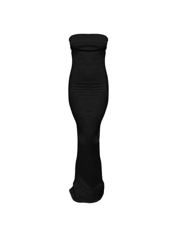 Dress Women Spring/Summer Leisure Sexy Bra Solid Color Print Split Open Back Slim Fit Long Dress Flowy Boho Dresses