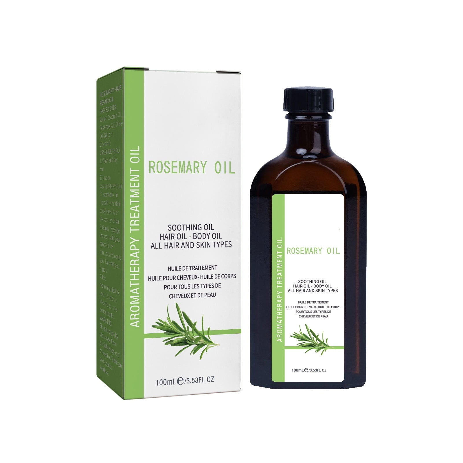 OVINYER Organic Oil For Natural Oils 100ml Used For Scalp Massager Skin