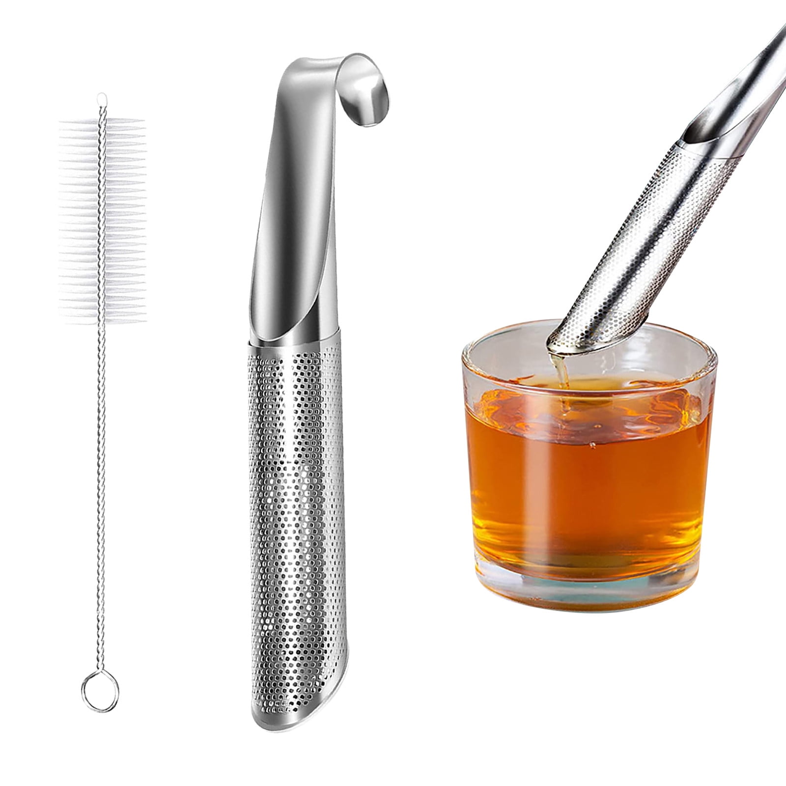 OVINYER Stainless Steel Tea Diffuser 2024 Upgrade Tea Artifact Creative Pipe Stainless Steel Tea