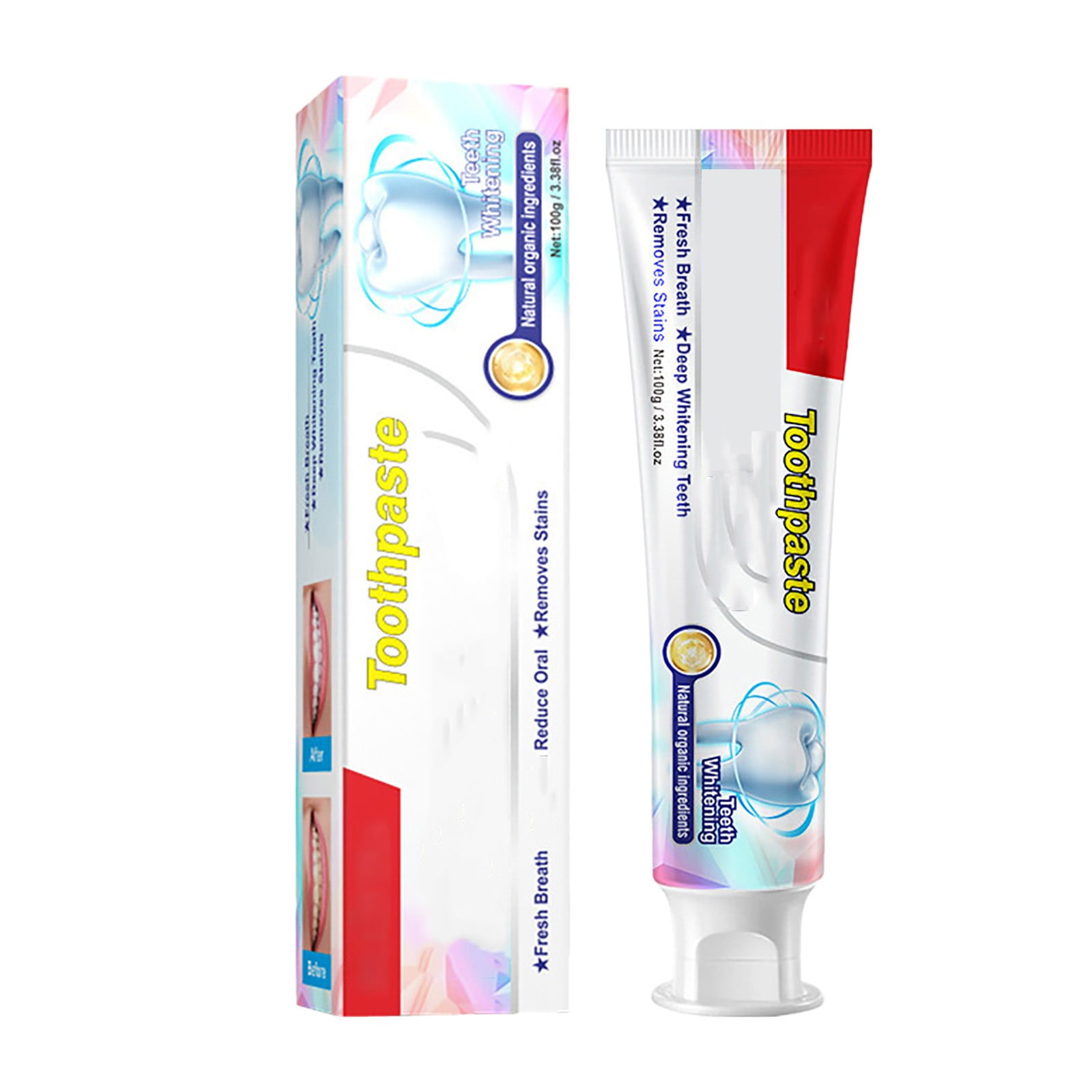 OVINYER Tone Toothpaste To Remove Yellow Stains White Teeth Clean Mouth