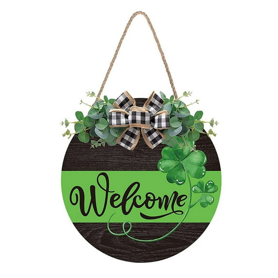 OVINYER Welcome Door Hanger Door Decoration Door Wreath Front Door Wreath Decor