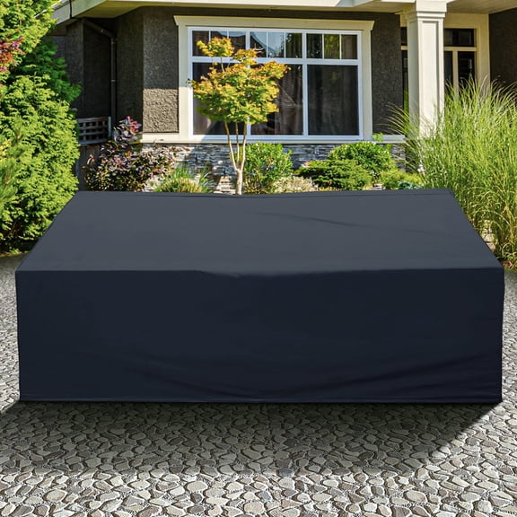 Ovios 90 x 68 x 28 Inches Black Patio Furniture Covers, Waterproof