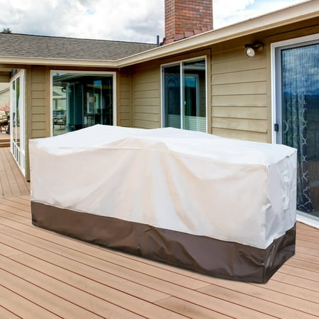 OVIOS Patio Furniture Covers Waterproof Rectangular Outdoor Furniture Cover Weatherproof Heavy Duty 210D Polyester Cover for Patio Table and Chair Set 78x31x29 inches