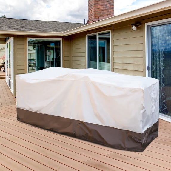 OVIOS Patio Furniture Covers Waterproof Rectangular Outdoor Furniture Cover Weatherproof Heavy Duty 210D Polyester Cover for Patio Table and Chair Set 78x31x29 inches