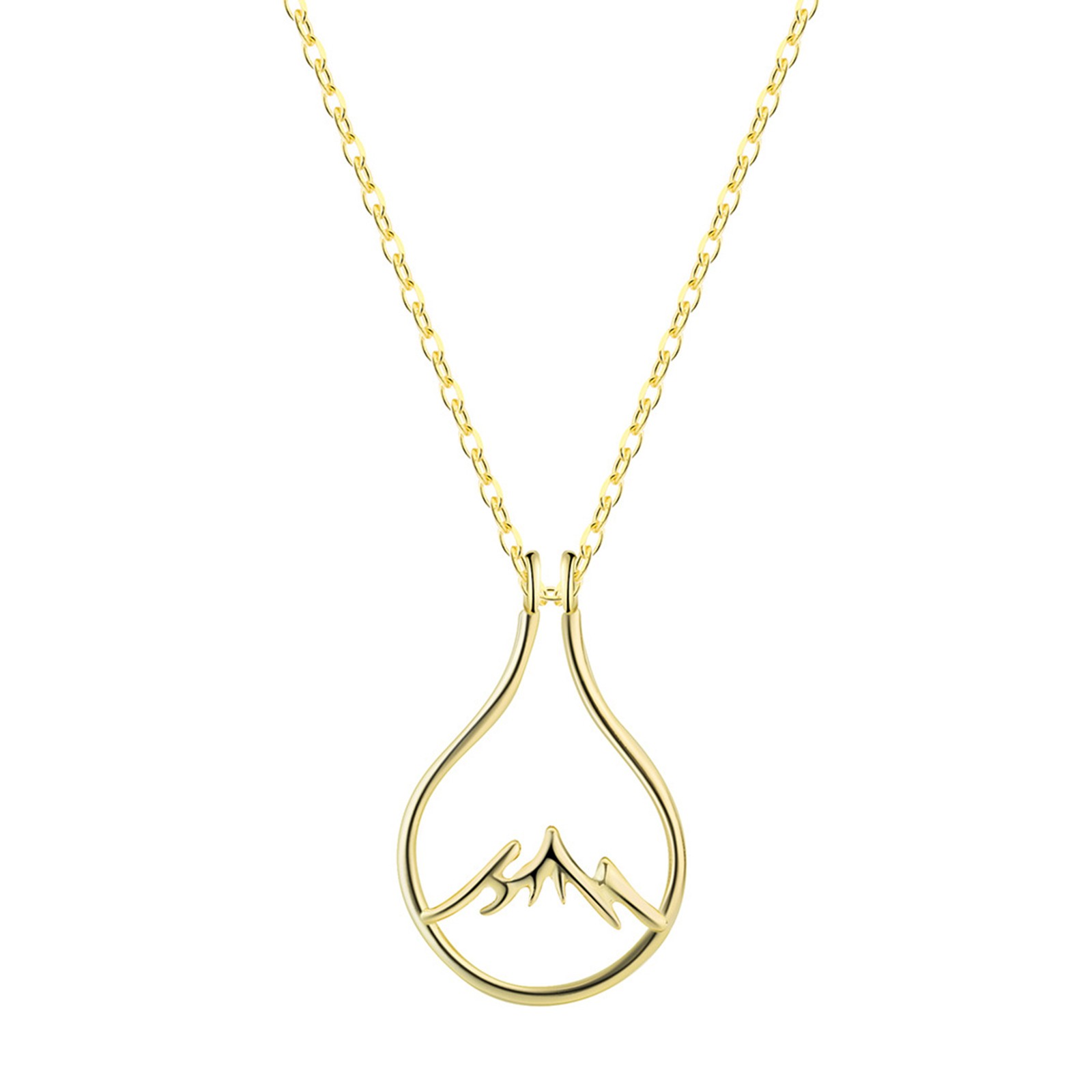 OVNVUSKG Pendant Exquisite Necklace Hanging Ring Fashion Necklace