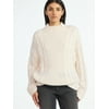 Scoop Women’s Oversized Cable Knit Sweater, Midwei