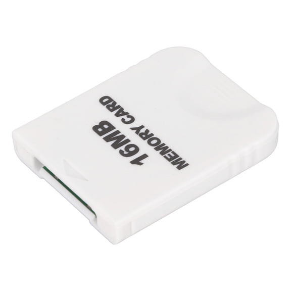 OVTSC 16MB Video Game Memory Card for Nintendo Wii Console, High Speed Plug and Play Retro Gaming Flash Card (16MB / 251 Blocks), White