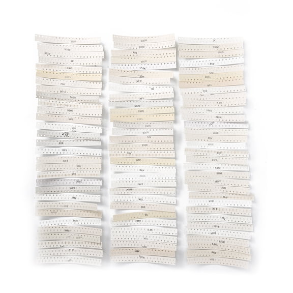 OVTSC 1800Pcs 1/10W 90 Values 0603 SMD Chip Resistors Sample 1% Resistors Set Assortment Components Kit, Premium Surface Mount Resistance Component Electronics Supply (0.31 inches / 0.8 cm)