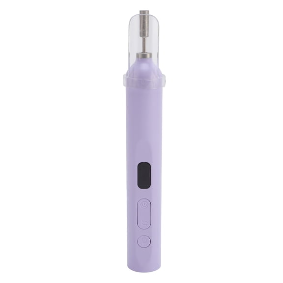 OVTSC 2-in-1 Electric Nail Drill and UV Nail Lamp Portable Multifunctional Nail File Machine with Fast Curing Light Therapy Beauty Tool for Travel and Business Trips Purple (7.08 inches / 18 cm)