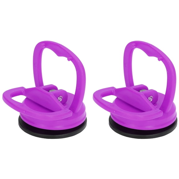 OVTSC 2pcs Suction Cup Puller Mini Dent Remover Glass Lifter for Ceramic Tile Car Shell Phone Disassembly Tool Purple, 2.2 inches / 5.6 cm
