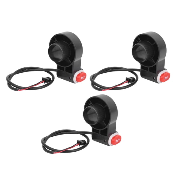 OVTSC 3pcs Electric Bicycle Scooter Horn Switch Button Plastic Waterproof Bike Handlebar Warning Trigger Unit 12.00x9.00x6.00 inches Dual Unit Compatibility Combo Pack