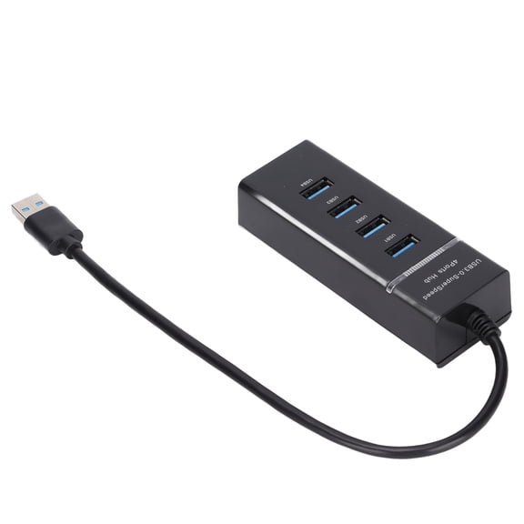 OVTSC 4-Port USB 3.0 Hub Data Transmission Port Expander, Ultra-Slim USB Port Splitter Adapter for Laptop, PC, Xbox, PS4, Flash Drive, Printer and More (10 inches / 25.4 cm)