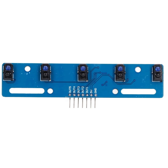 OVTSC 5 Way Tracking Sensor Infrared Reflection Module Photoelectric TCRT5000L 3.3V-5V Electronic Components 10-15mm Detection Height