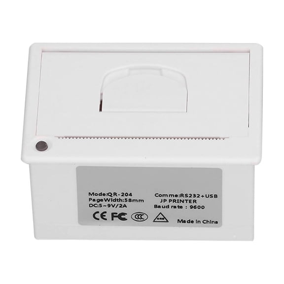 OVTSC 58mm Embedded Thermal Printer USB RS232 Interface Line Type Printing Machine for Label Shipping Receipt, 5.51 inches / 14 cm Length, Black POS Commercial Supply