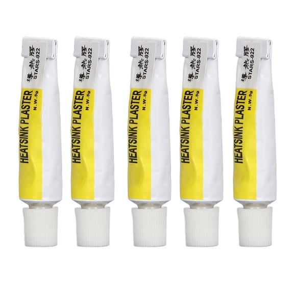 OVTSC 5PCS CPU Thermal Paste 300 Heat Resistant Insulated Thermal Silicone Grease for 3D Printer (5.91 inches / 15.00 cm)