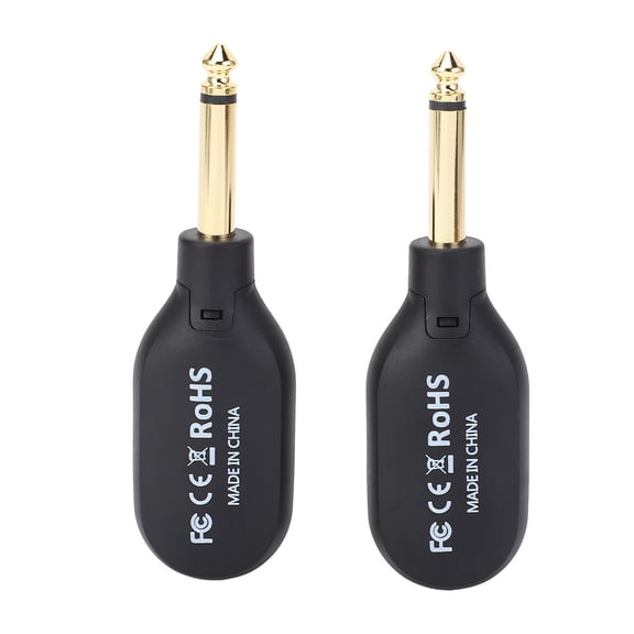 OVTSC A12 2.4GHz Wireless Guitar System Transmitter Receiver 6.35mm Plug 30m / 98ft Distance High Fidelity Digital Audio Adapter for Electric Guitar Bass Violin Keyboard