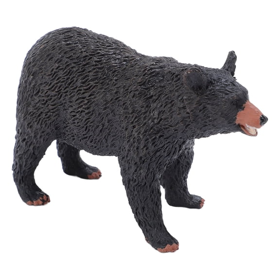 OVTSC Black Bear Model Funny Realistic Wild Life Animal Figures Educational Toys Desktop Decoration for Home, 7.87 inches / 20 cm Length, Solid Plastic Figurine for Kids and Collectors