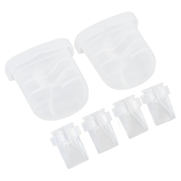OVTSC Breast Pump Replacement Parts Set Including 4 Pieces Duckbill Valves and 2 Pieces Silicone Diaphragm for Safe and Efficient Lactation Daily Support Highly Durable Pumping Accessories