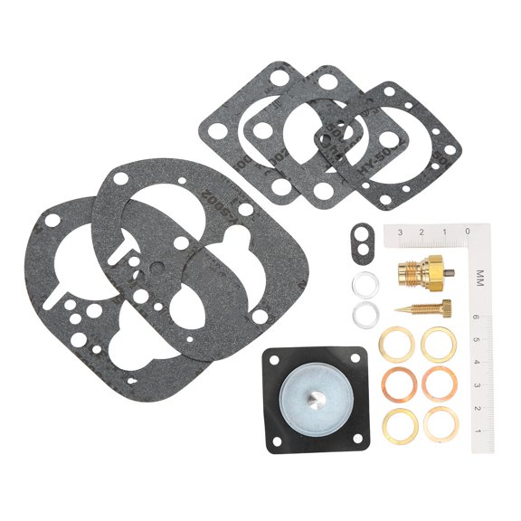 OVTSC Carburetor Rebuild Kit 856471 856472 Replacement for Volvo Penta 4 Cylinders AQ115 AQ125A AQ125B AQ131A High Performance Boat Engine Repair Maintenance Parts 18pcs Set