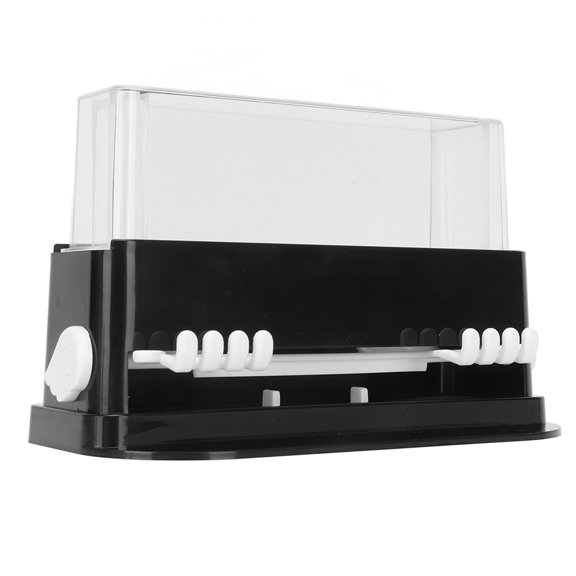 OVTSC Dental Micro Applicator Dispenser Compact Convenient Large Capacity Dental Cotton Tip Box Black Portable Reusable Orthodontic Supply Case (5.9x3.9x2.8 inches / 15.0x10.0x7.0 cm)