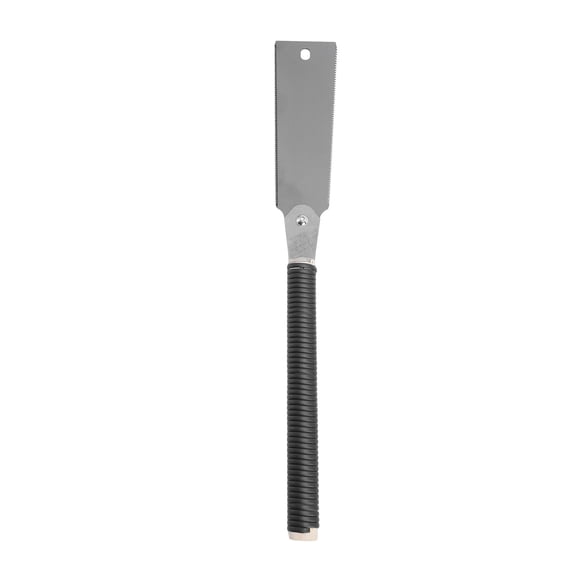 OVTSC Double Edged Pull Saw 10 Inch / 25.4 cm SK5 Steel Blade Hand Saw 17 & 6-10 TPI Manual Flush Cut Wood Saw Double Sided Japanese Style Woodworking Hand Tool for Carpentry Fine Cut Tenon Cutting