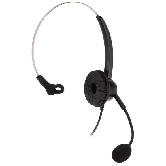 OVTSC H360-3.5 3.5mm Telephone Headset Monaural Business Call Center Headphones with Mic, 7.5x5.5x1.6 in / 19.0x14.0x4.0 cm