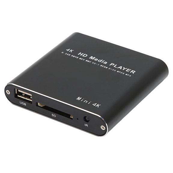 OVTSC HD Video Player 4K Resolution Streaming Media Player with USB AV Storage Card Slot 100-240V EU Plug
