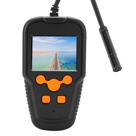 OVTSC Industrial Endoscope Handheld 2.4in HD Screen Waterproof IP67 Lens Snake Inspection Borescope Camera for Pipe Sewer Vehicle Drain, 2MP 1080P Lens (2m / 6.6ft Cable)