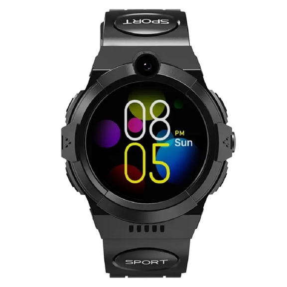 OVTSC Kids Smart Phone Watch 4G GPS WiFi LBS Location Child Tracker Voice Chat Video Call SOS Help IP67 Waterproof 1.28 inches / 32.5 mm Screen Black