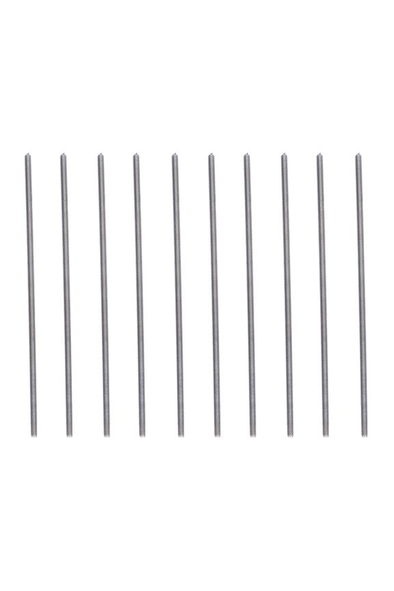 M4 Stainless Steel Threaded Rod Bar Studs Full Threaded Screws 12.6 in / 32 cm Long High Hardness All Threaded Fastener Replacements Wear Resistant Durable Engineering Hardware 10 Pack