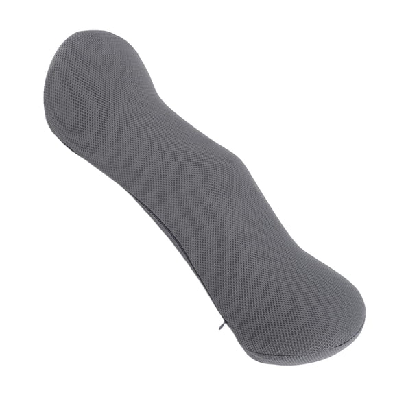 OVTSC Memory Foam Lumbar Support Pillow for Bed, Back Support Cushion for Sleeping, Lower Back Waist Pillow for Side, Back and Stomach Sleepers, 21.46 x 9.45 x 4.33 Inches / 54.5 x 24 x 11 cm, Gray