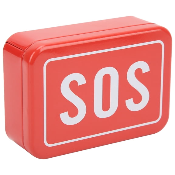 OVTSC Mini SOS Survival Iron Box Portable Field Storage Kit Emergency Tool Case (3.7 x 2.6 x 1.2 inches / 9.5 x 6.5 x 3 cm)