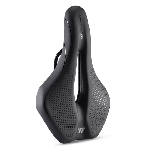 OVTSC Mountain Bike Saddle Comfortable PU Leather Saddle with Hollow Design Anti-Slip Shockproof for MTB 10.2 inches / 25.9 cm Bike Seats