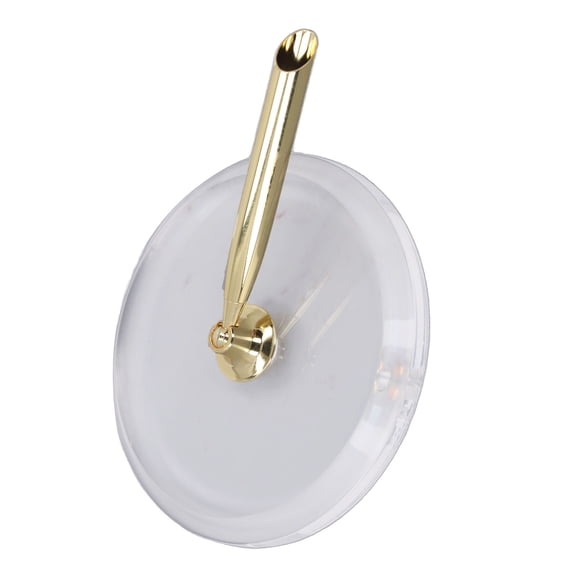 OVTSC Pen Stand Acrylic Metal Classic Style Compact Design Desktop Organizer for Business Offices Gold Round Base Insertion Pen Holder Cup 12 inches / 30.5 cm