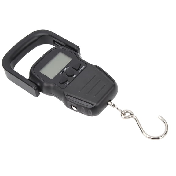 OVTSC Portable Hanging Luggage Scale 50kg / 110 lbs Digital LCD Spring Balance Scale with Dual Unit Display for Traveling Packing Suitcase Shopping Fishing