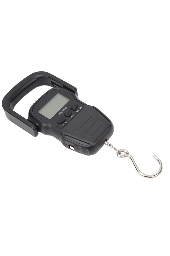 Portable Hanging Luggage Scale 50kg / 110 lbs Digital LCD Spring Balance Scale with Dual Unit Display for Traveling Packing Suitcase Shopping Fishing