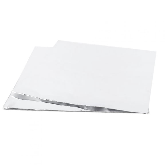 OVTSC Premium Aluminum Foil Sheets, 100Pcs Thickened High Temperature Resistant Food Wrap Paper for Baking, BBQ Barbecue Grills & Household Kitchen Food Prep, Size 11.8 x 11.8 Inches / 30 x 30 cm