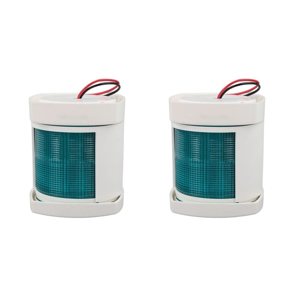 OVTSC Premium Marine Navigation Light 4-Inch Port Starboard Side Waterproof Signal Lamp for Boat Yacht 12V Green, 2-Pack Navigation Lighting Equipment System (10 inches / 25.4 cm)