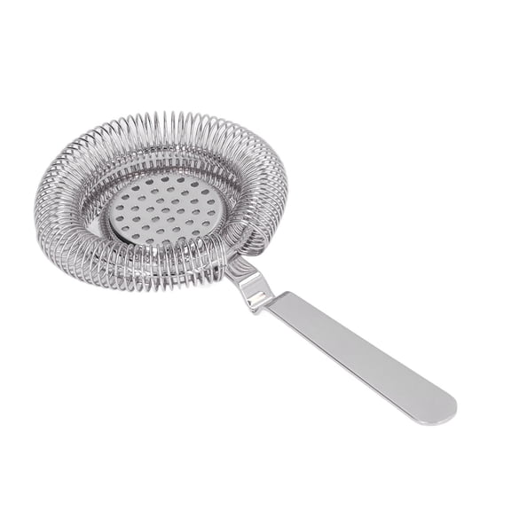 OVTSC Premium Stainless Steel Bar Strainer Fine Filtering Professional Cocktail Strainer Tool for Bartending Restaurant Party Drink Maker 8.66 in / 22 cm Silver