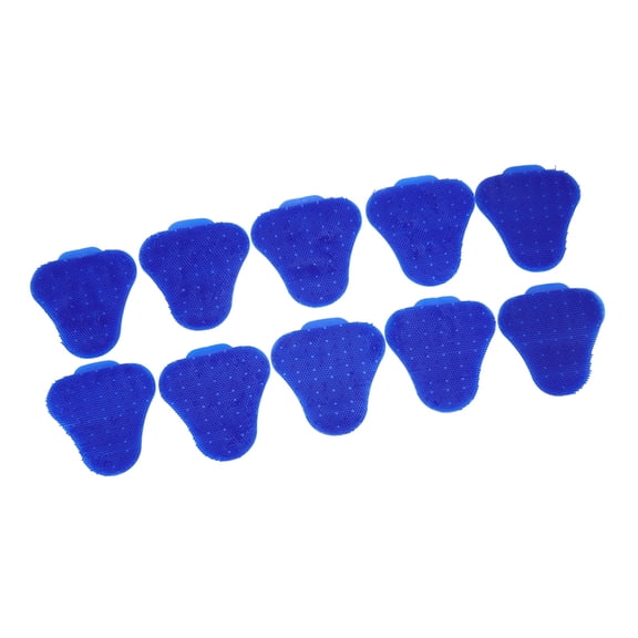 OVTSC Premium Urinal Screen Deodorizer, Triangle Anti Splash Scented Urinal Screen Mat for Restroom Commercial Toilets, Long Lasting Odor Eliminator, Pack of 10 Blue Mats / 16.5 x 16.5 cm