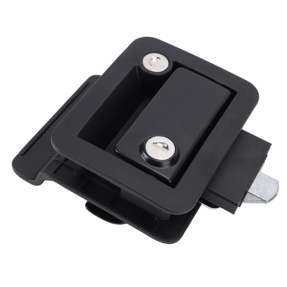 OVTSC RV Door Lock Zinc Alloy Travel Trailer Entry Door Latch Handle Replacement with Inside and Outside Double Opening Function for Campervan Motorhome Cargo Carrier 1.18-1.46in Thickness