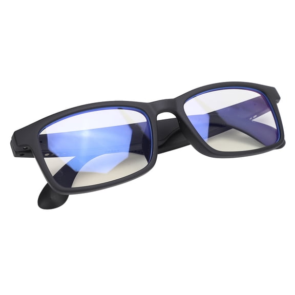 OVTSC Smart Sound Glasses with Mic Blue Light Filter Touch Control Open Ear Bluetooth 5.3 Audio Sunglasses for Outdoor Cycling, Black (6.69 inches / 17.0 cm)