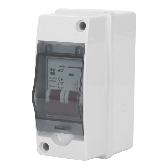 OVTSC Solar PV Disconnect Switch 40A DC500V Waterproof Mini Circuit Breaker Box, Isolation Switch for Solar Panel RV Power System, 17.00 x 13.00 x 10.00 inches / 43.1 x 33.0 x 25.4 cm