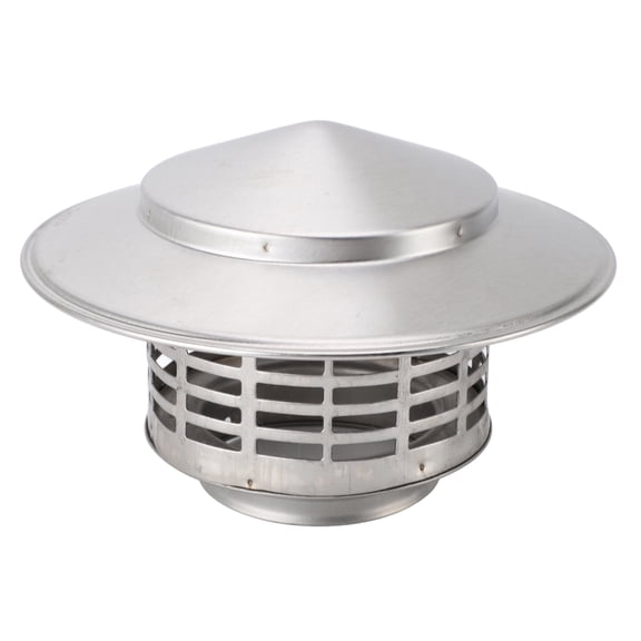 OVTSC Stainless Steel Chimney Cap Rustproof Round Exterior Fireplace Topper Cone Top Rain Screen Cap for Outside Home Kitchen Ventilation, 20x19x13 Inches / 50.8x48.2x33.0 cm Flue Cover Guard
