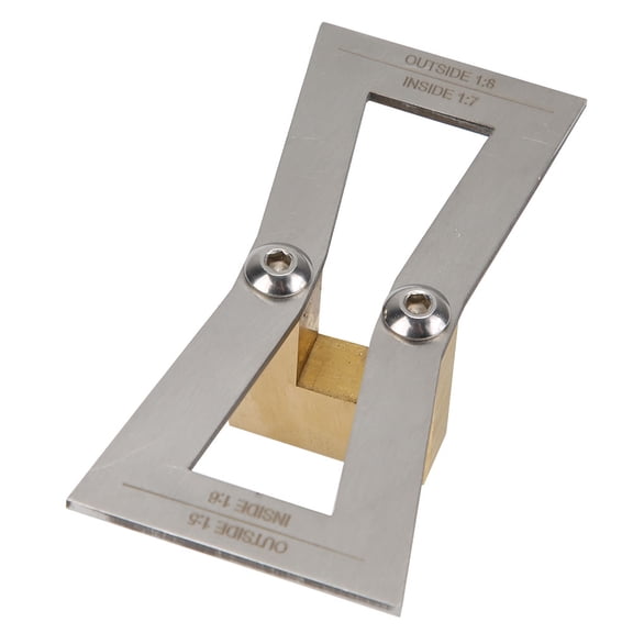 OVTSC Stainless Steel Dovetail Gauge Woodworking Tool Dovetail Wood Marking Ruler Accurate Carpentry Square Layout Guide Tool for Measuring Distance Plate Splicing Crack Repair Without Scale