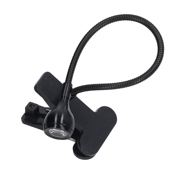 OVTSC UV Lamp USB Powered Clip-On Desk Light with Adjustable Gooseneck Stand 395nm Ultraviolet LED for Mobile Phone Screen Repair, Resin Curing, Gel Nails, and Counterfeit Detection, Black, DC 5V