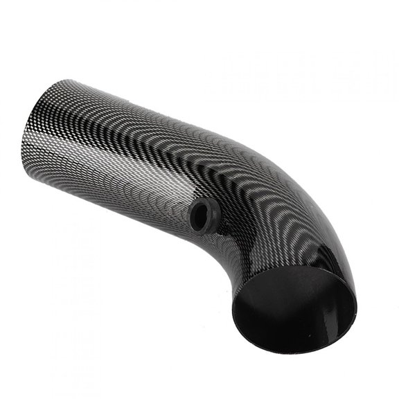 OVTSC Universal Car 75mm Inlet Carbon Fiber Look Steel Cold Air Intake Pipe Accessory Premium High Performance Engine Mod Upgrade Kit (11 inches / 28.0 cm Length)
